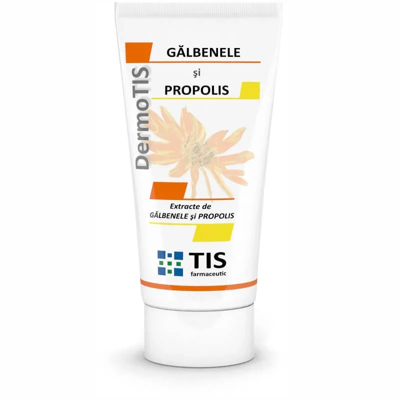 Unguent cu galbenele și propolis DermoTis, 50 ml, Tis Farmaceutic — preț și oferte