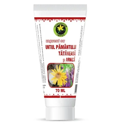 Unguent cu untul pământului, tătâneasă și arnică, 70 ml, Hypericum — preț și oferte
