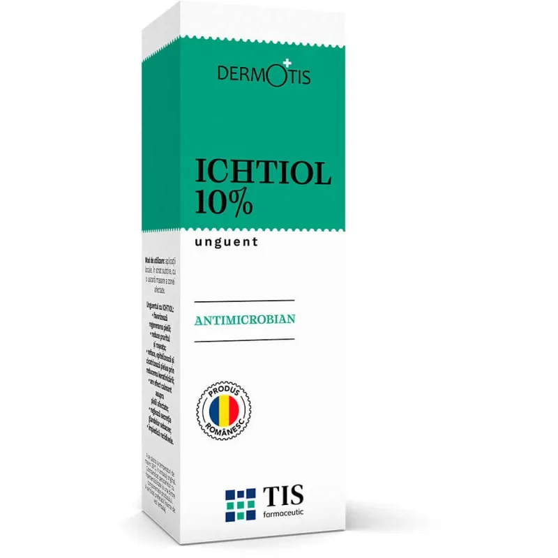 Unguent Dermotis cu Ichtiol 10%, 25 g, Tis Farmaceutic Tis Famaceutic — preț și oferte