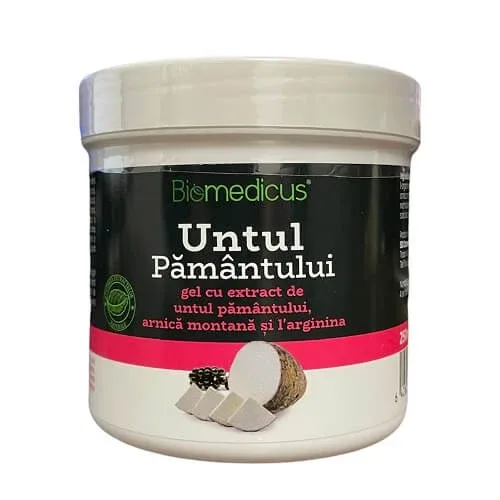 Untul Pamantului gel cu extract arnica montana si L-arginina, 250 ml, Biomedicus — preț și oferte