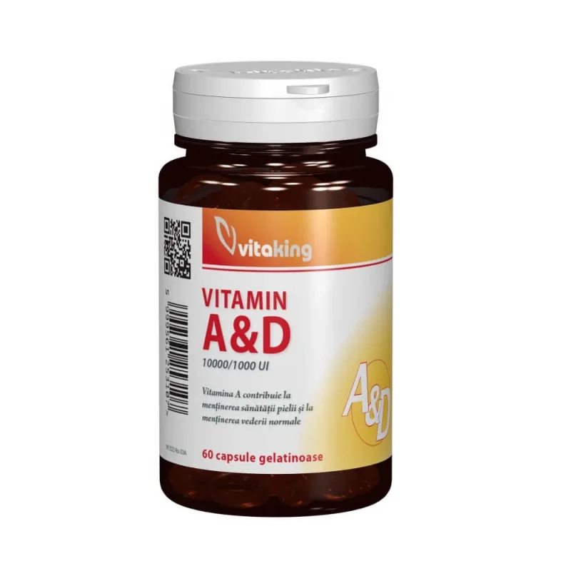 Viamina A și D, 60 capsule, Vitaking — preț și oferte