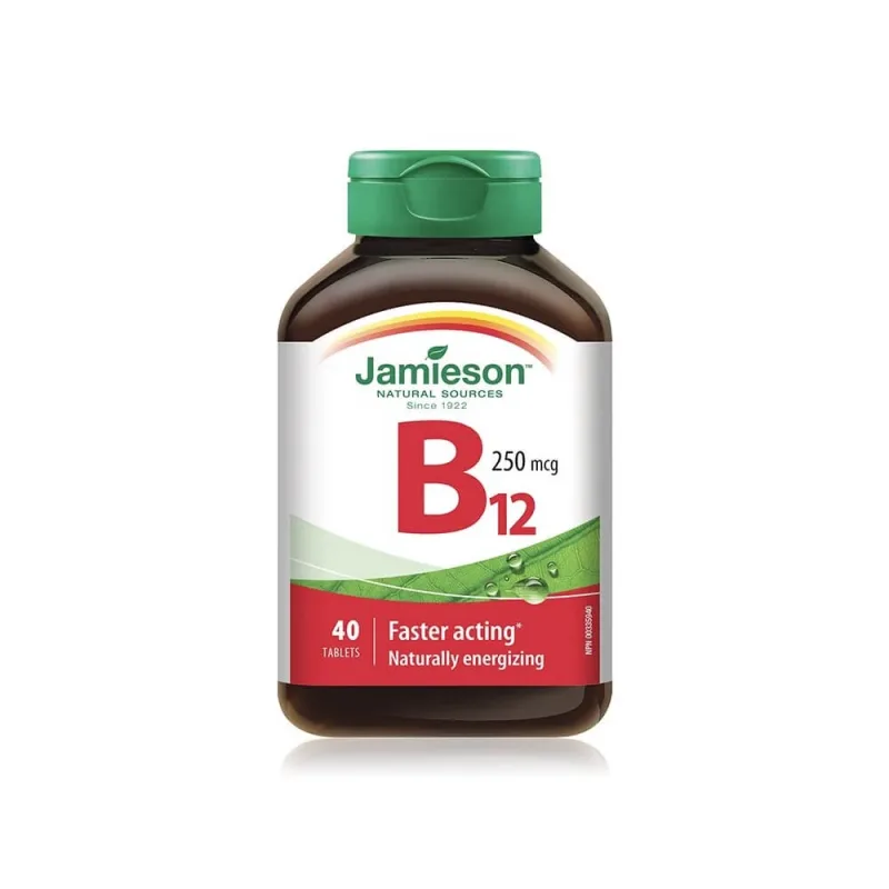 Vitamina B12 250 mg, 40 tablete, Jamieson JAMIESON LABORATOIRES — preț și oferte