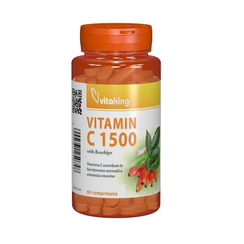 Vitamina C 1500 mg, 60 tablete, Vitaking — preț și oferte