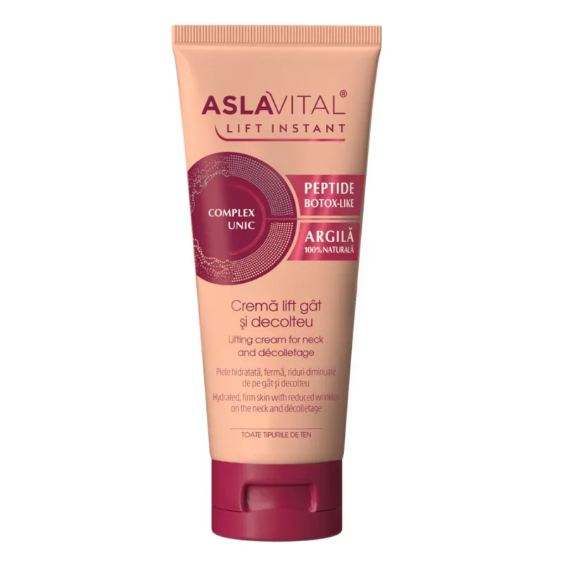 Crema lift pentru gat si decolteu Lift Instant, 100 ml, Aslavital FARMEC — preț și oferte