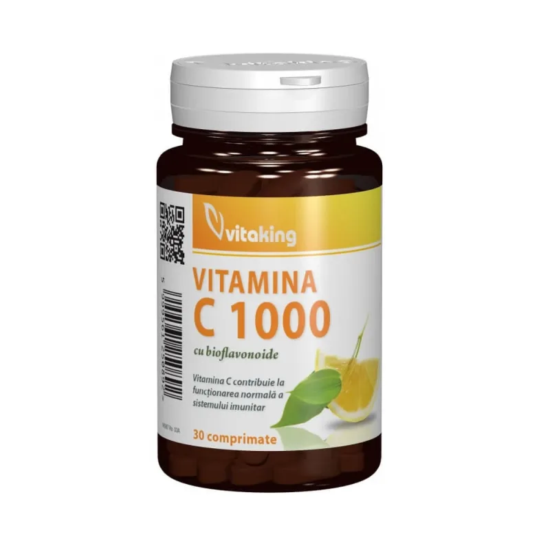 Vitamina C-1000 Bioflavonoid, 30 comprimate, Vitaking — preț și oferte