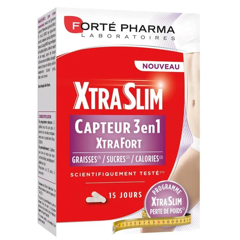 XtraSlim Capteur 3in1, 60 capsules, Forte Pharma — preț și oferte