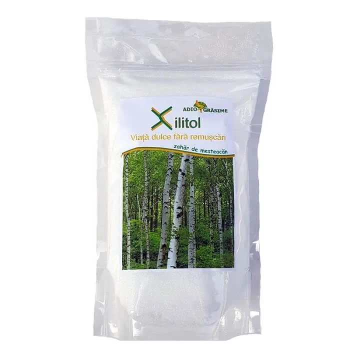 Zahar de mesteacan Xilitol, 500 g, Adio Grasime — preț și oferte