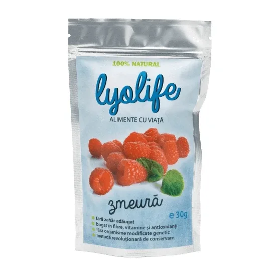 Zmeura liofilizata Lyolife, 30 g, Lifesense — preț și oferte