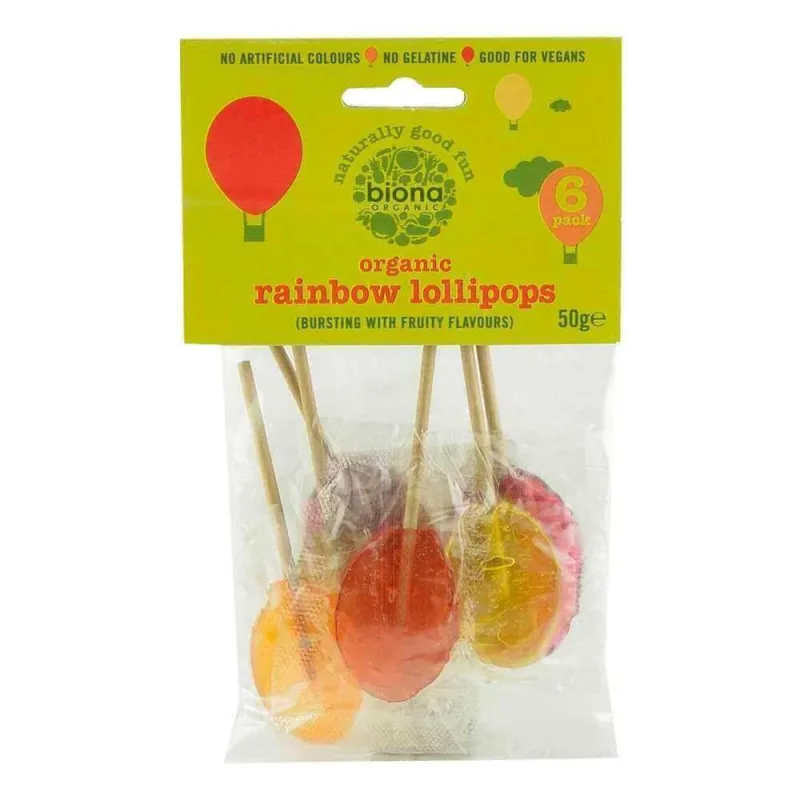 Acadele rainbow eco, 6 bucati, Biona — preț și oferte
