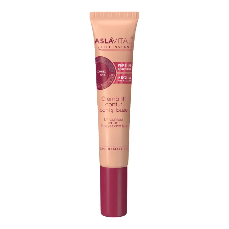 Crema lift pentru contur ochil si buze Lift Instant, 15 ml, Aslavital FARMEC — preț și oferte