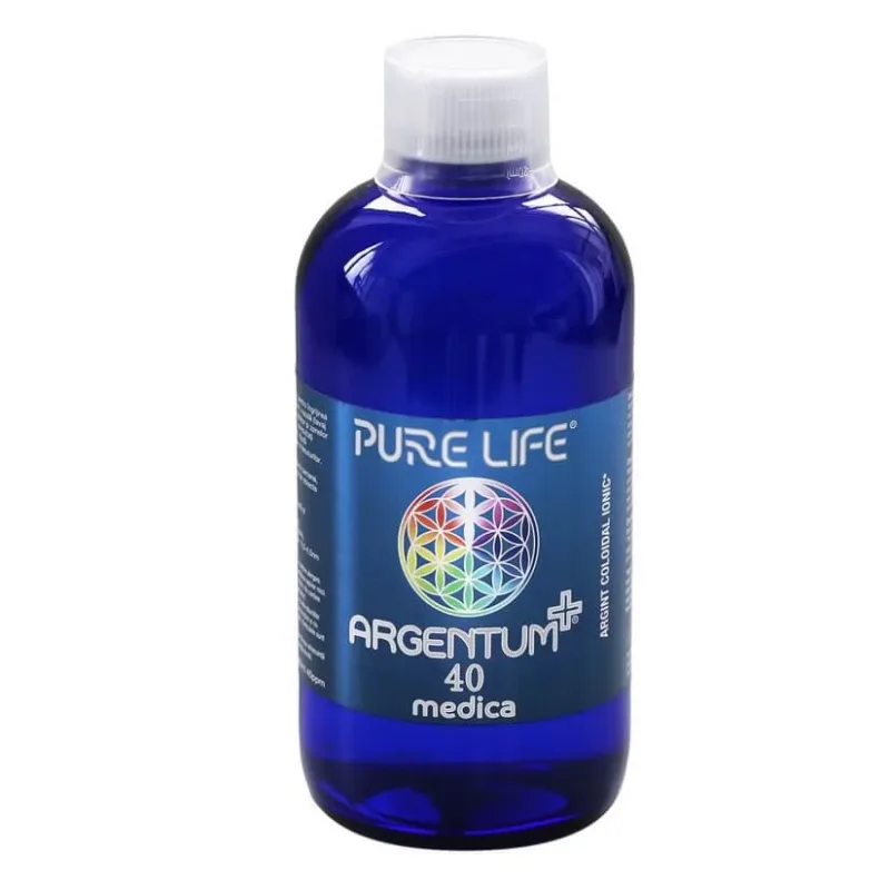Argint coloidal ionic Argentum+ 40ppm, 480 ml, Pure Life — preț și oferte