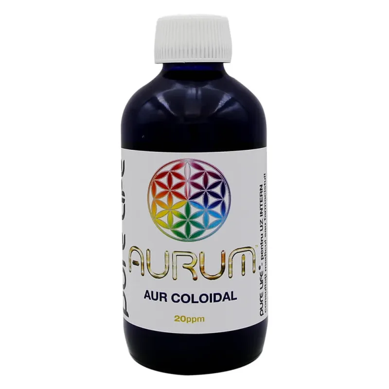AURUM Aur coloidal 20ppm, 240ml, Pure Life — preț și oferte