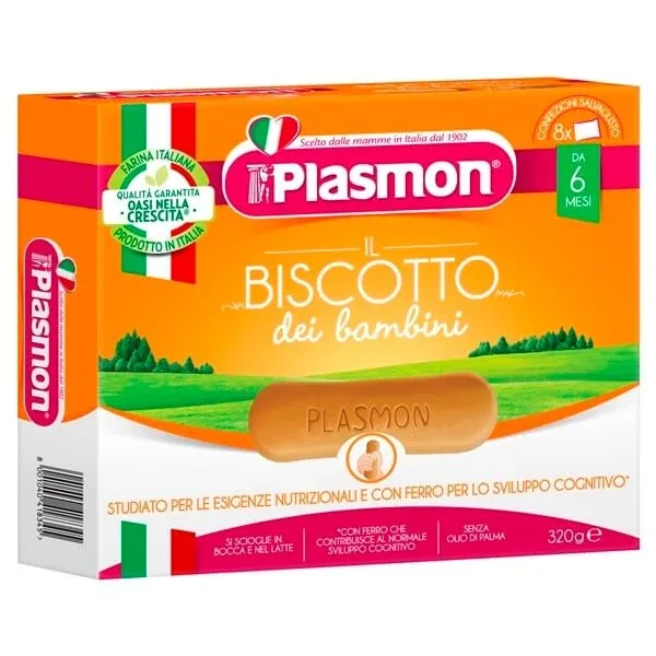 Biscuiti cu vitamine +6luni, 320g, Plasmon — preț și oferte
