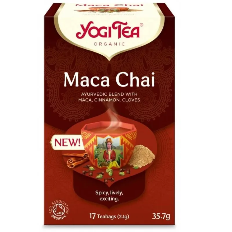Ceai bio Maca Chai, 17 plicuri, Yogi Tea — preț și oferte