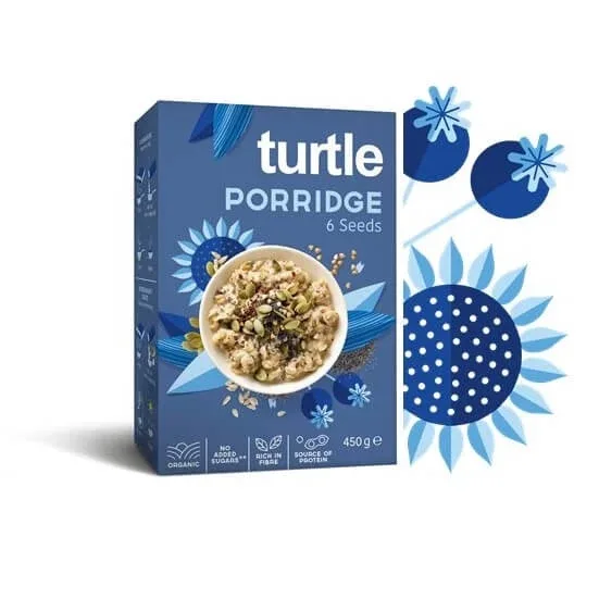 Cereale terci organic 6 tipuri de seminte, 450 grame, Turtle SPRL — preț și oferte