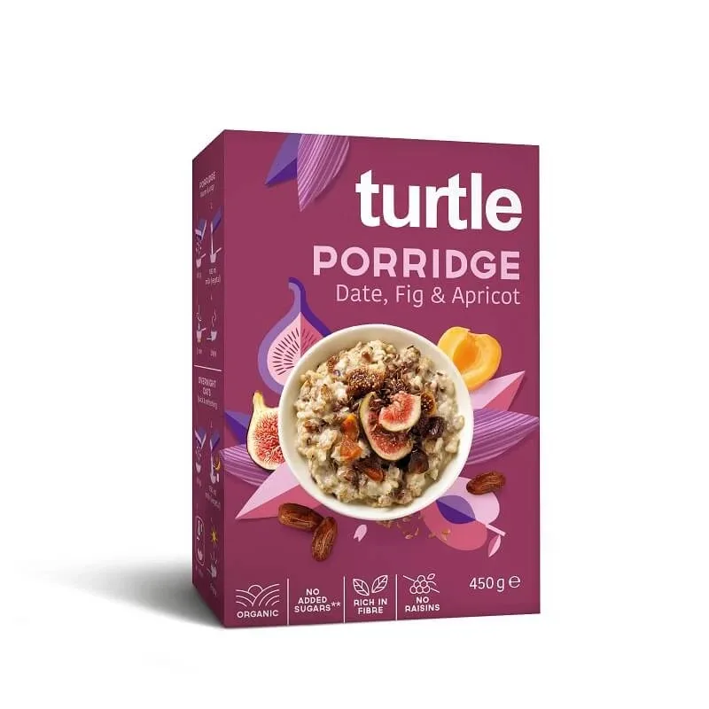 Cereale terci organic cu curmale, smochine, caise, 450 grame, Turtle SPRL — preț și oferte
