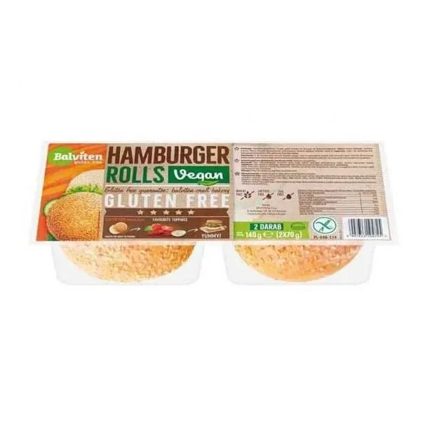 Chifle pentru hamburger fara gluten, 2 x 70 g, Balviten — preț și oferte