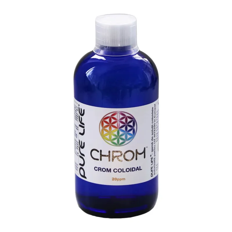 CHROM crom coloidal 20ppm, 480ml, Pure Life — preț și oferte