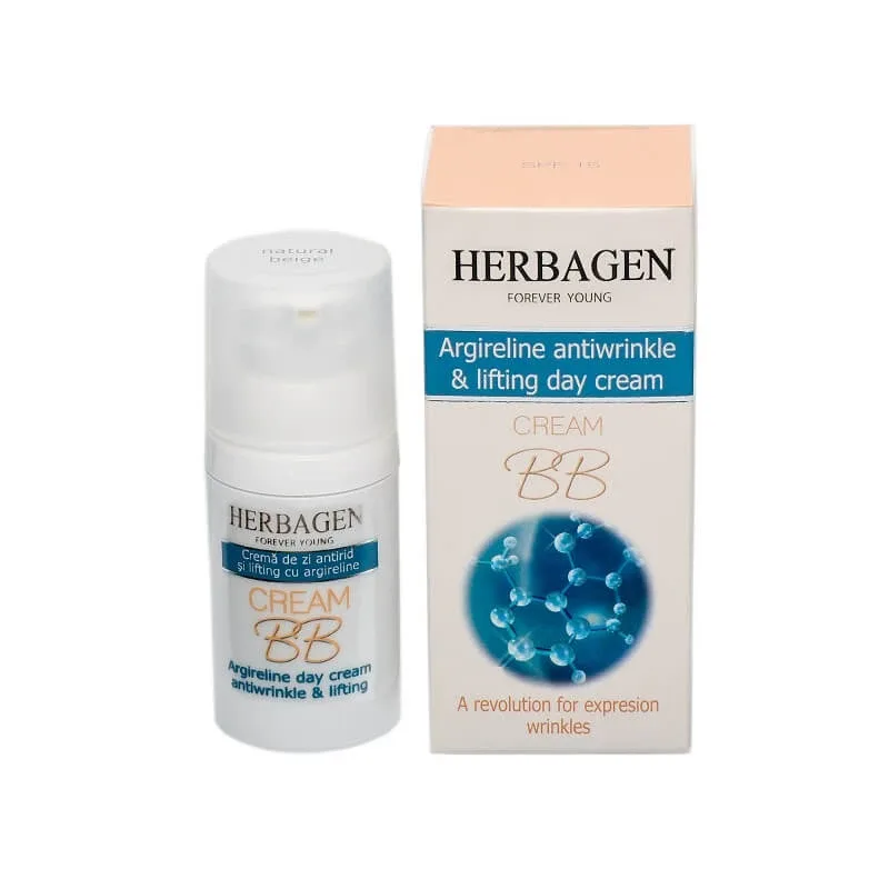 Crema BB de zi antirid si lifting cu argireline, 30 g, Herbagen — preț și oferte