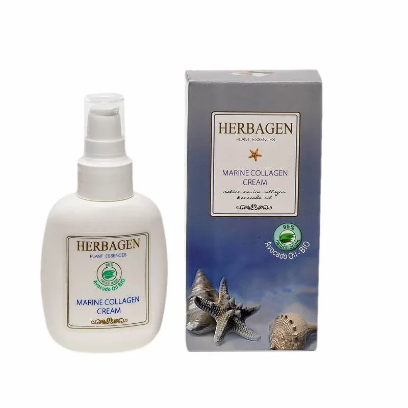 Crema cu colagen marin si ulei de avocado Bio, 100 g, Herbagen — preț și oferte