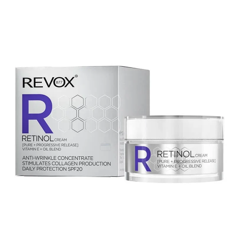 Crema pentru fata cu Retinol si protectie solara SPF 20, 50 ml, Revox — preț și oferte