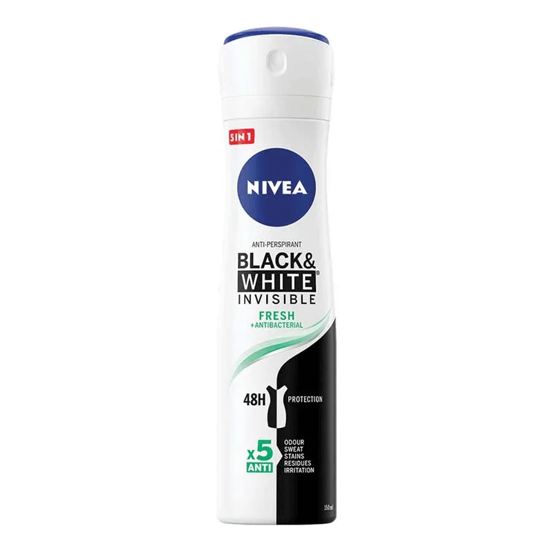 Deodorant spray Black & White Invisible Fresh, 150 ml, Nivea — preț și oferte