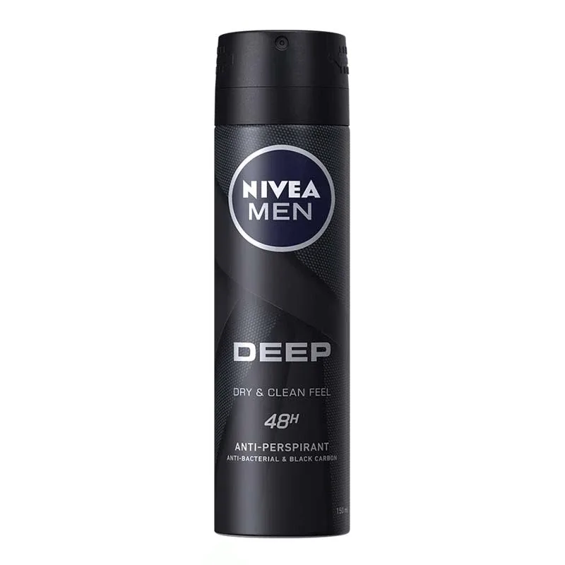 Deodorant spray pentru barbati Deep Black, 150 ml, Nivea — preț și oferte