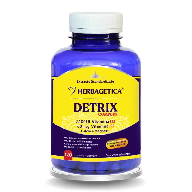 Detrix, 120 capsule vegetale, Herbagetica — preț și oferte