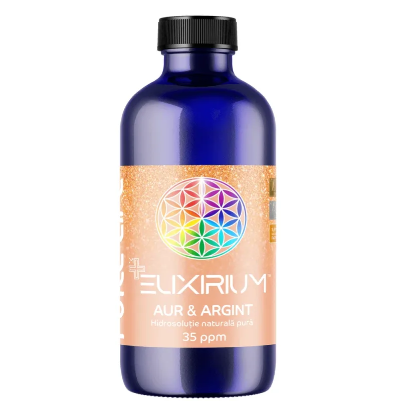 Hidrosolutie cu aur si argint Minerals+ Mix Elixirium, 240 ml, Pure Life — preț și oferte