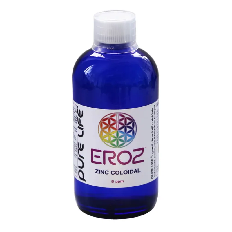 EROZ Zinc coloidal, 480ml, Pure Life — preț și oferte