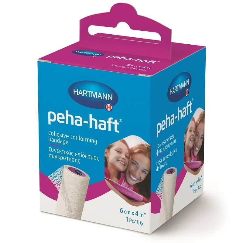 Fasa elastica Peha-haft 6 cm x 4 m, 1 bucata, Hartmann — preț și oferte