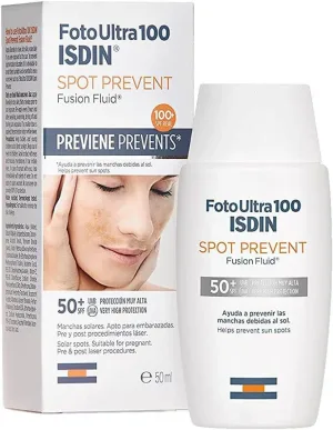 Isdin Spot Prevent Fusion Fluid de protectie solara pentru fata cu SPF 50+  , 50 ml