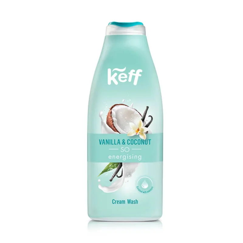 Gel de dus Coconut Vanilla Keff, 500 ml, Sano — preț și oferte