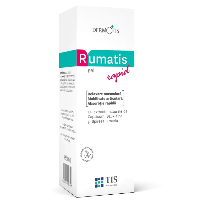 Gel Rumatis rapid Dermotis, 50 ml, Tis Farmaceut Tis Famaceutic — preț și oferte