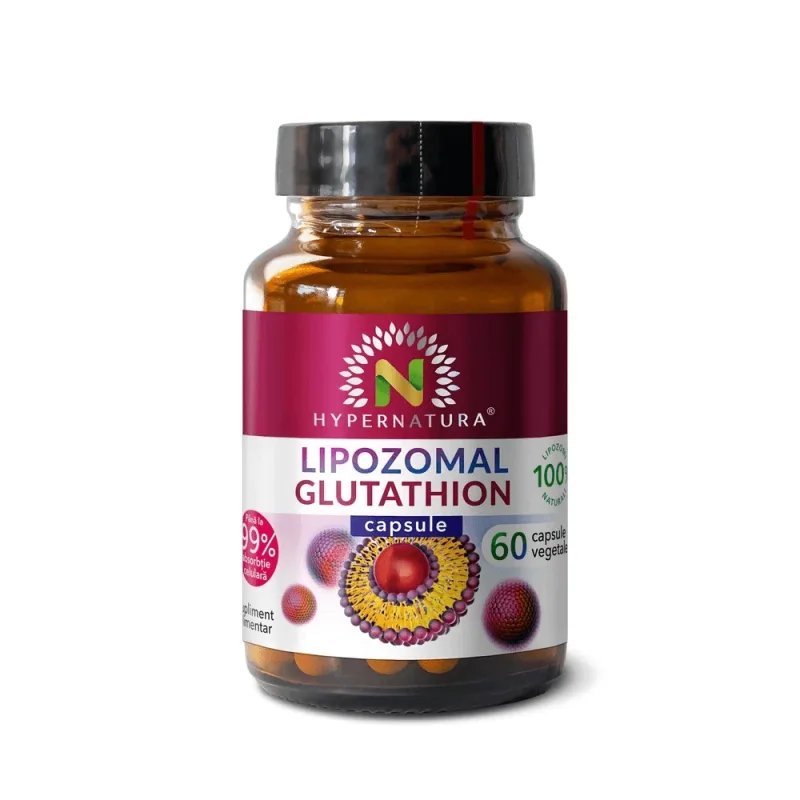 Glutathion lipozomal, 60 capsule vegetale, Hypernatura — preț și oferte