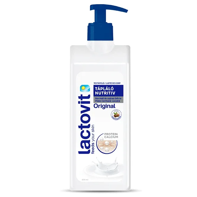 Lapte de corp nutritiv pentru piele normal-uscată Original, 400 ml, Lactovit — preț și oferte