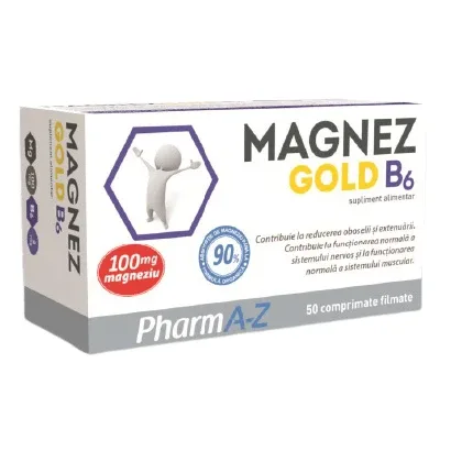 Magnez Gold B6, 50 comprimate, PharmA-Z — preț și oferte