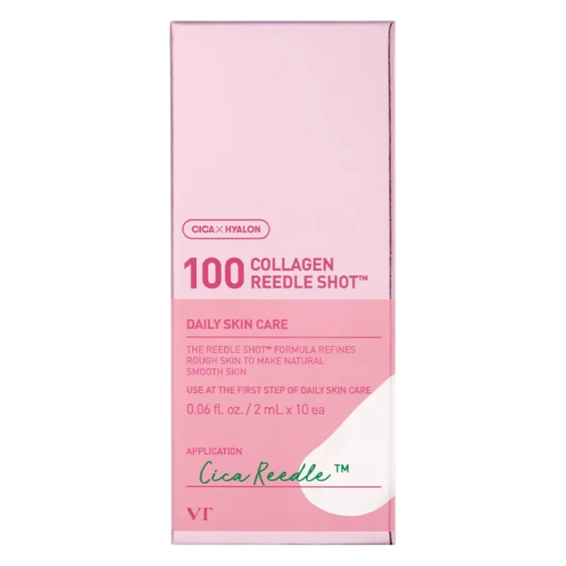 Ser facial cu colagen si cica reedle 100 Collagen Reedle Shot, 2 ml*10 plicuri, VT Cosmetics — preț și oferte