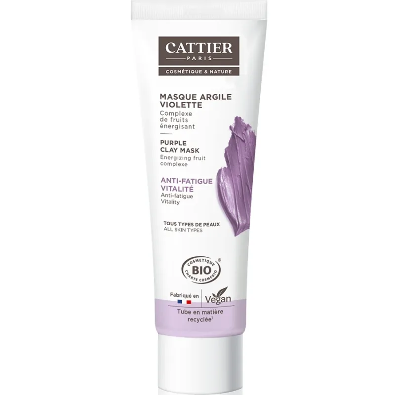 Masca revitalizanta si anti oboseala cu argila violet, 100 ml, Cattier — preț și oferte