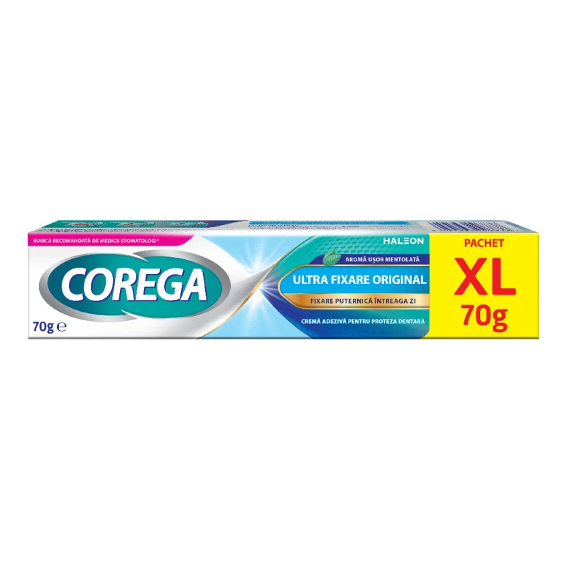 Crema adeziva pentru proteza dentara Original Corega, 70 g, Haleon — preț și oferte