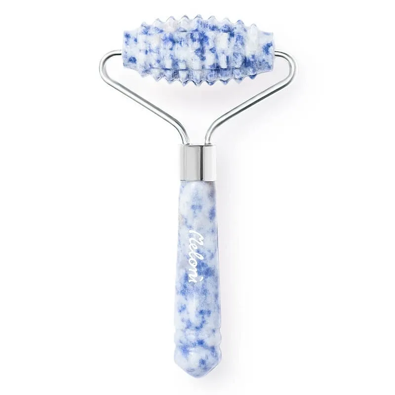 Mini Rola texturata de masaj facial din sodalit, Meloni Care — preț și oferte