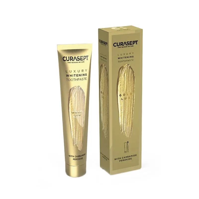 Pasta de dinti Luxury Whitening Gold, 75 ml, Curasept — preț și oferte