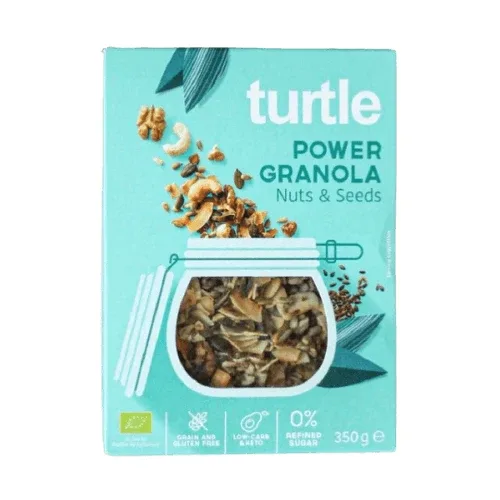 Power granola Eco cu nuci si seminte, 350 grame, Turtle SPRL — preț și oferte