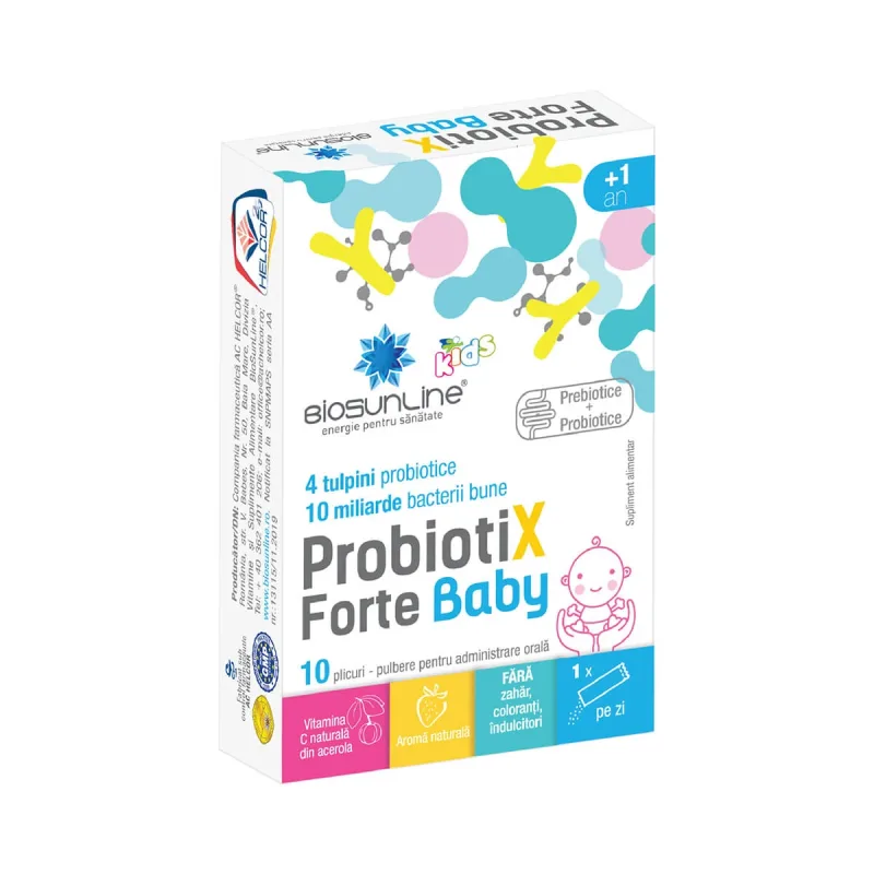 Probiotix Baby, 10 plicuri, Helcor — preț și oferte