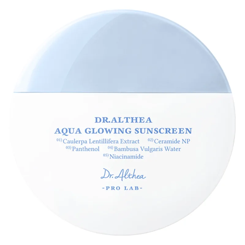 Crema de fata cu protectie solara SPF 50+ PA++++ Aqua Glowing, 45 ml, Dr. Althea — preț și oferte