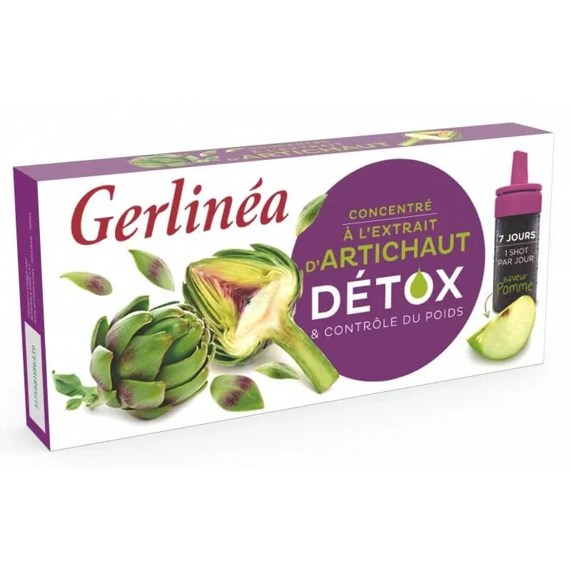 Shot concentrat detoxifiant cu anghinare, 7 x 10 ml, Gerlinea — preț și oferte