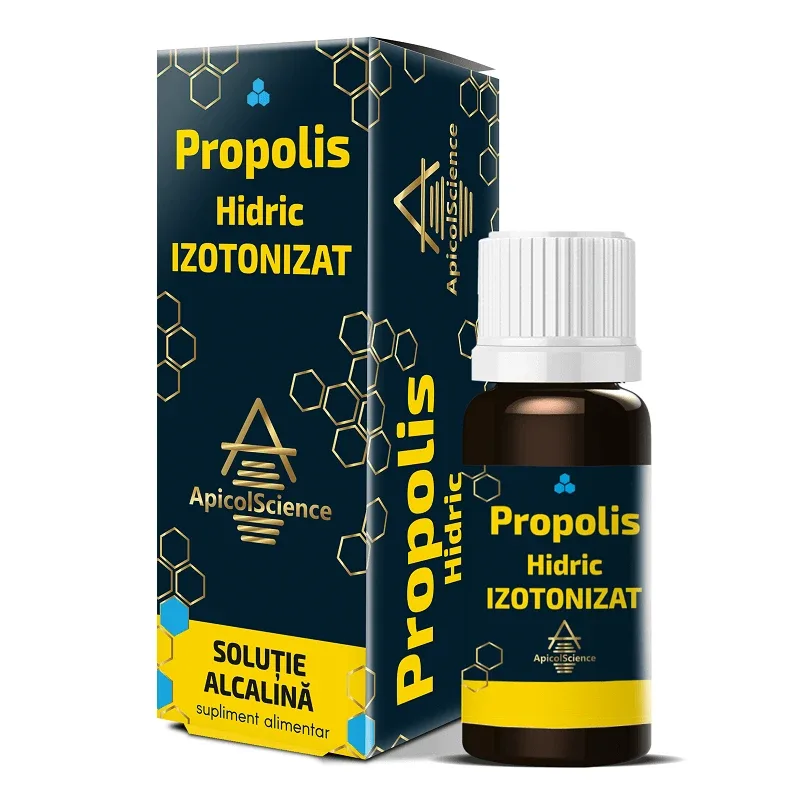 Solutie alcalina Propolis hidric izotonizat ApicolScience, 30 ml, Dvr Pharm — preț și oferte