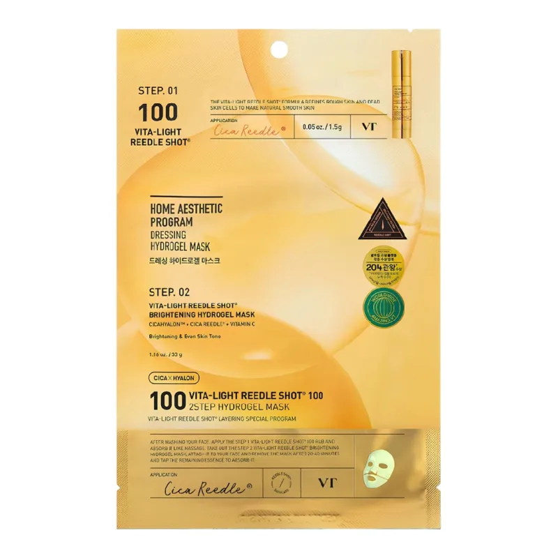 Masca de fata Vita-Light Reedle Shot 100 2 step Hydrogel, 1.5g + 33g, VT Cosmetics — preț și oferte