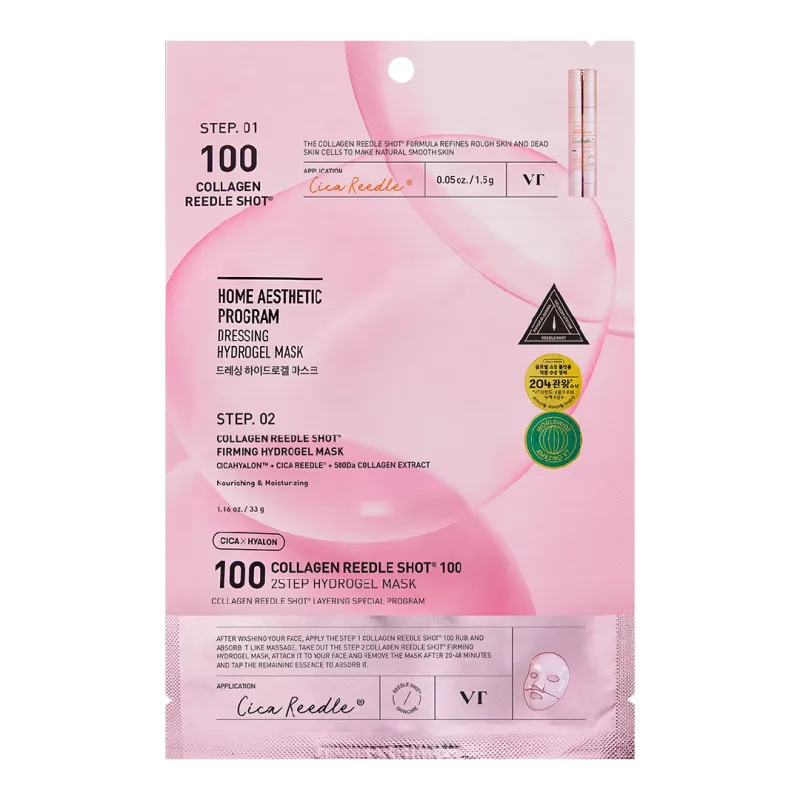 Masca de fata Collagen Reedle Shot 100 2 step hydrogel , 1.5g + 33g, VT Cosmetics — preț și oferte