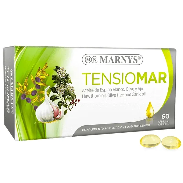 Tensiomar pentru Hipertensiune Arterială și Colesterol, 60 capsule, Marnys — preț și oferte